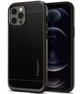 Pilkas dėklas Apple iPhone 12 Pro Max telefonui "Spigen Neo Hybrid"