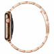 Rausvai auksinės spalvos apyrankė Apple Watch 6 / 7 / 8 / 9 / 10 / SE (40 / 41 / 42 mm) laikrodžiui "Spigen Modern Fit Band"