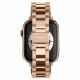 Rausvai auksinės spalvos apyrankė Apple Watch 4 / 5 / 6 / 7 / 8 / 9 / SE (38 / 40 / 41 mm) laikrodžiui "Spigen Modern Fit Band"