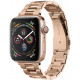 Rausvai auksinės spalvos apyrankė Apple Watch 4 / 5 / 6 / 7 / 8 / 9 / SE (38 / 40 / 41 mm) laikrodžiui "Spigen Modern Fit Band"
