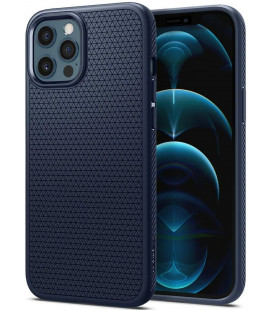 Mėlynas dėklas Apple iPhone 12 Pro Max telefonui "Spigen Liquid Air"