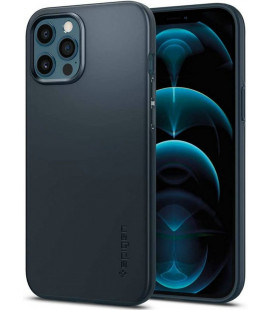 Pilkas dėklas Apple iPhone 12 Pro Max telefonui "Spigen Thin Fit"