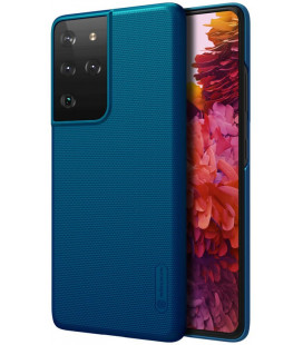 Mėlynas dėklas Samsung Galaxy S21 Ultra telefonui "Nillkin Frosted Shield"