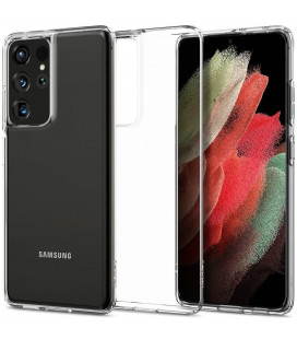 Skaidrus dėklas Samsung Galaxy S21 Ultra telefonui "Spigen Liquid Crystal"