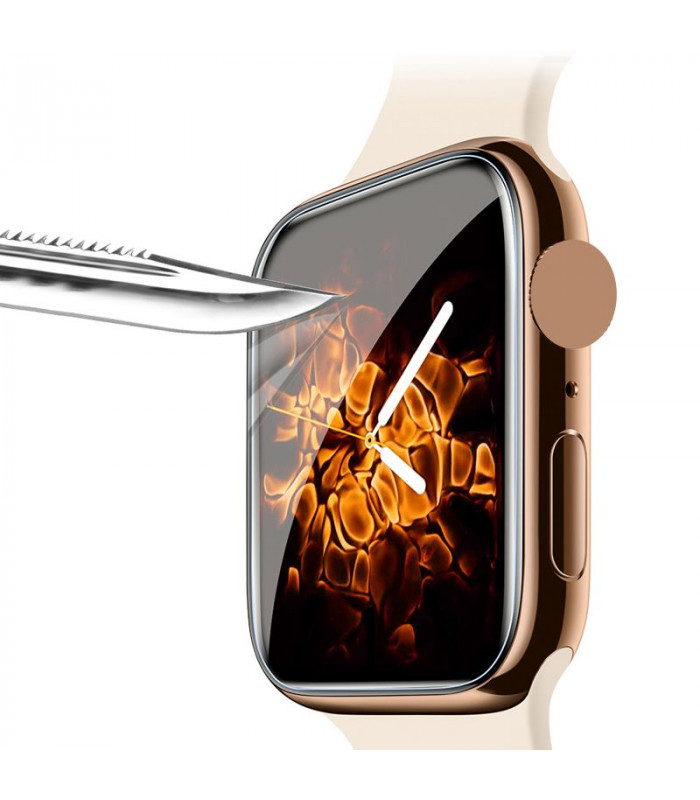 Skaidrus apsauginis grūdintas stiklas Apple Watch 4/5/6/SE (44mm)  laikrodžiui \