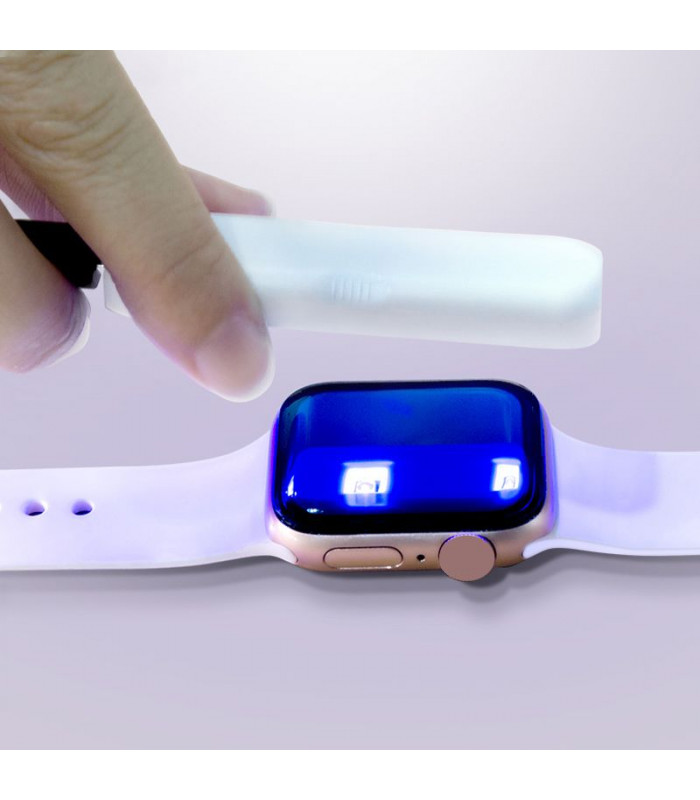 Skaidrus apsauginis grūdintas stiklas Apple Watch 4/5/6/SE (44mm)  laikrodžiui \
