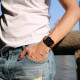 Ruda apyrankė Apple Watch 8 / 9 / 10 / 11 / SE / ULTRA (44 / 45 / 46 / 49 MM) laikrodžiui "Tech-Protect Leatherfit"
