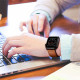 Ruda apyrankė Apple Watch 8 / 9 / 10 / 11 / SE / ULTRA (44 / 45 / 46 / 49 MM) laikrodžiui "Tech-Protect Leatherfit"