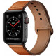 Ruda apyrankė Apple Watch 8 / 9 / 10 / 11 / SE / ULTRA (44 / 45 / 46 / 49 MM) laikrodžiui "Tech-Protect Leatherfit"