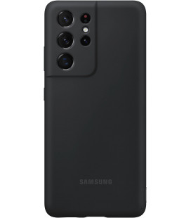 Originalus juodas dėklas "Silicone Cover" Samsung Galaxy S21 Ultra telefonui "EF-PG998TBE"