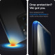 Juodas dėklas Samsung Galaxy S21 Ultra telefonui "Spigen Thin Fit"